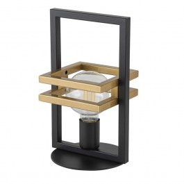 Φωτιστικό Επιτραπέζιο Merci 50318 16x16x32cm 1xE27 60W Black-Gold Sigma Lighting BLACK-GOLD