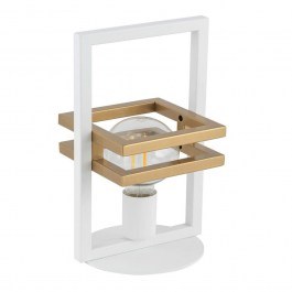 Φωτιστικό Επιτραπέζιο Merci 50319 16x16x32cm 1xE27 60W White-Gold Sigma Lighting WHITE-GOLD