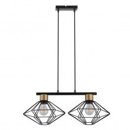 Φωτιστικό Οροφής-Ράγα Vario 2 40556 28x58x80cm 2xE27 60W Black-Gold Sigma Lighting BLACK-GOLD