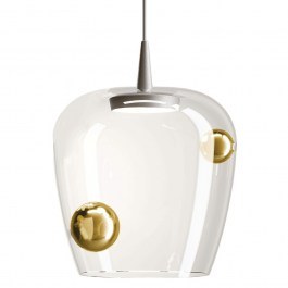 Φωτιστικό Οροφής Bilia LBA4003 27x333cm Led Triac 8W IP40 2700K Silver-Gold Zafferano GOLD-SILVER