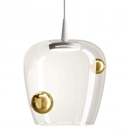 Φωτιστικό Οροφής Bilia LBA4013 27x333cm Led Triac 8W IP40 2700K White-Gold Zafferano WHITE-GOLD