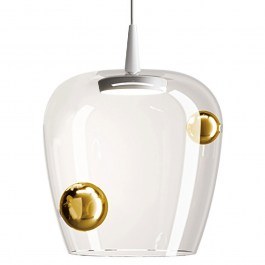 Φωτιστικό Οροφής Bilia LBA4014 27x333cm Led Triac 8W IP40 2700K 645Lm White-Bronze Zafferano WHITE-BRONZE