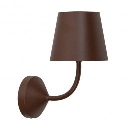 Φωτιστικό Τοίχου - Απλίκα Poldina 230V LL0348R3 16,5x28,4x22,2cm 1xE27 8W IP54 Corten Zafferano CORTEN