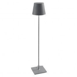 Φωτιστικό Δαπέδου Poldina 230V LL0360N3 28x150cm 1xE27 15W IP40 Dark Grey Zafferano DARK GREY