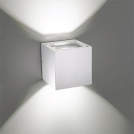 Φωτιστικό Τοίχου - Απλίκα Sole LD0127B3 12x12cm Led 2x10W 3000K IP54 White Zafferano WHITE