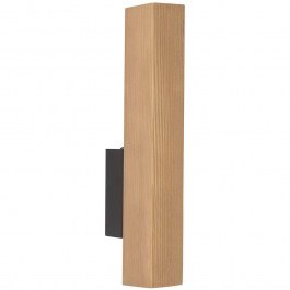 Φωτιστικό Τοίχου - Απλίκα Teo 6618 10x3,8x31cm Led 36W Black-Natural TK Lighting NATURAL-BLACK