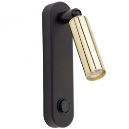 Φωτιστικό Τοίχου - Απλίκα Enzo Long 6623 14x10x22cm 1xG9 6W Black-Gold TK Lighting BLACK-GOLD
