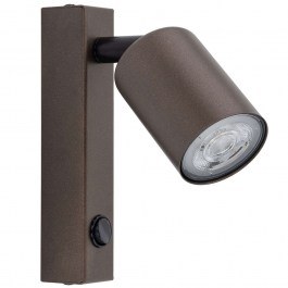 Φωτιστικό Τοίχου - Απλίκα Top 4872 11x14,5x22cm 1xGu10 10W Brown TK Lighting BROWN