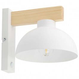 Φωτιστικό Τοίχου - Απλίκα Oslo 4962 18x22x20cm 1xE27 15W White-Natural TK Lighting NATURAL-WHITE
