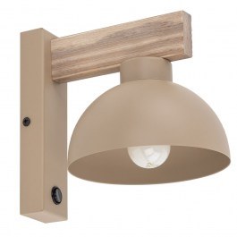 Φωτιστικό Τοίχου - Απλίκα Oslo 18x22x20cm 1xE27 15W Sand TK Lighting SAND