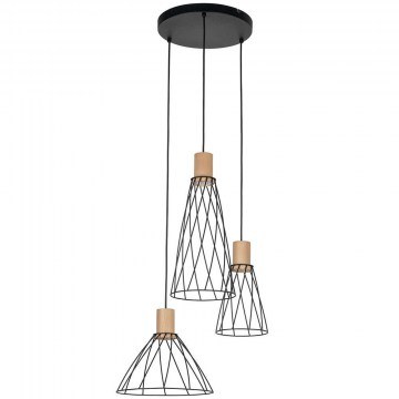 Φωτιστικό Οροφής Modesto 10188 50x50x120cm 3xGu10 10W Natural-Black TK Lighting
