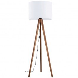 Φωτιστικό Δαπέδου Grand 16003 Φ50x145cm 1xE27 15W Walnut-White TK Lighting WALNUT-WHITE
