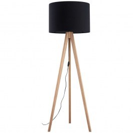 Φωτιστικό Δαπέδου Grand 16008 Φ50x145cm 1xE27 15W Natural-Black TK Lighting NATURAL-BLACK