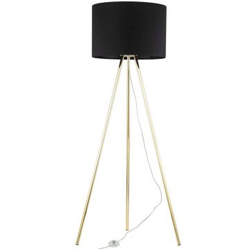 Floor Lamp Umberto 6635 D50x155cm 1xE27 15W Black-Gold TK Lighting