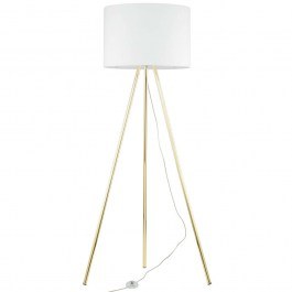 Floor Lamp Umberto 6637 D50x155cm 1xE27 15W White-Gold TK Lighting WHITE-GOLD