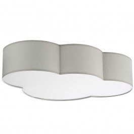 Φωτιστικό Οροφής - Πλαφονιέρα Παιδική Cloud 3145 63x13x46cm 4xE27 15W Grey TK Lighting GREY