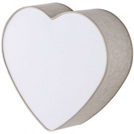 Φωτιστικό Οροφής - Πλαφονιέρα Παιδική Heart 757 38,5x13,5x42cm 2xE27 15W Linen TK Lighting LINEN