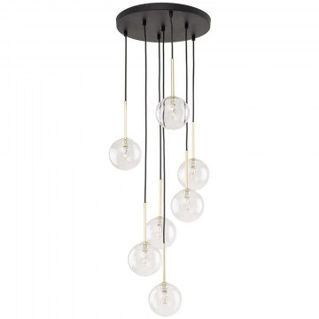 Φωτιστικό Οροφής Nilos 5362 37x37x97cm 7xG9 8W Black-Gold TK Lighting