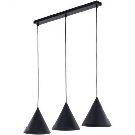 Φωτιστικό Οροφής - Ράγα Cono 10068 75x19x120cm 3xE27 15W Black TK Lighting BLACK