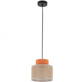 Pendant Lamp Duo 3255 D20x160cm 1xE27 15W Orange-Natural TK Lighting NATURAL-ORANGE