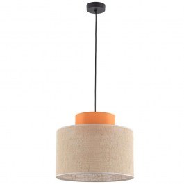 Φωτιστικό Οροφής Duo 3227 Φ38x170cm 1xE27 15W Orange-Natural TK Lighting NATURAL-ORANGE