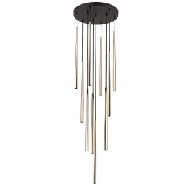 Pendant Lamp Piano 10118 35x140cm 10xG9 8W Black-Gold TK Lighting BLACK-GOLD