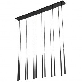 Φωτιστικό Οροφής - Ράγα Piano 10115 120x12x140cm 12xG9 8W Black TK Lighting BLACK