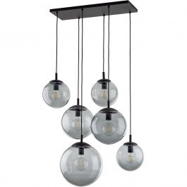 Φωτιστικό Οροφής Esme 5384 77x47x140cm 6xE27 15W Black-Fume TK Lighting FUME-BLACK