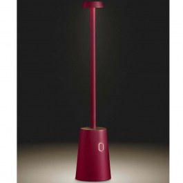 Φωτιστικό Επιτραπέζιο Επαναφορτιζόμενο Tag TAG-R Φ5,5x30cm Dim Led 250lm 3W 3000K Red Bot Lighting BLUE