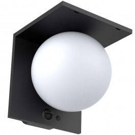 Φωτιστικό Τοίχου - Απλίκα Ηλιακή Moon MOONN 13x15,1x13,7cm Led 1000lm 5,2W 4000K Black Bot Lighting BLACK