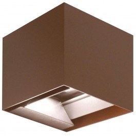 Φωτιστικό Τοίχου - Απλίκα Ηλιακή Marbella MARBELLA9SUNC 15x15,3x15cm Led 950lm 9W 4000K Corten Bot Lighting CORTEN