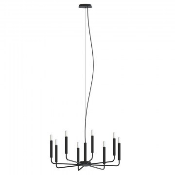 Φωτιστικό Οροφής Orto 11460 73x170cm 10W 8xE14 Black Nowodvorski