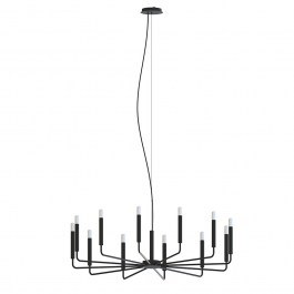 Φωτιστικό Οροφής Orto B 11464 101.5x170cm 10W 12xE14 Black Nowodvorski BLACK