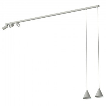 Φωτιστικό Οροφής Fourty 11451 11-15.5x151-157x120cm 10W 5xGU10 Off White Nowodvorski