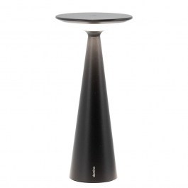 Rechargeable Table Lamp Damina LD1600D3 Φ9x19,3cm 1,8W LED 2200/2700/3000K 164/171/185Lm Black Mat Zafferano BLACK