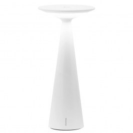 Rechargeable Table Lamp Damina LD1600B3 Φ9x19,3cm 1,8W LED 2200/2700/3000K 164/171/185Lm White Matt Zafferano WHITE