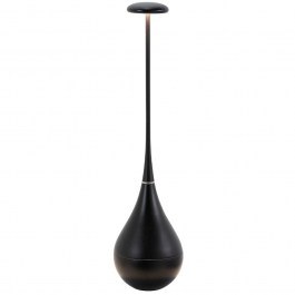 Rechargeable Table Lamp Dondolina LD1110D3 Φ9x37,6cm 2,2W LED 2200/2700/3000K 224/280/308Lm Black Mat Zafferano BLACK