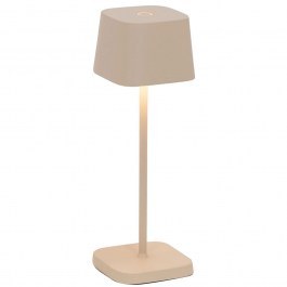 Rechargeable Table Lamp Ofelia Micro LD1880S3 6,7x6,7x20cm 2,2W LED 2200/2700/3000K 183/195/216Lm Sand Mat Zafferano SAND