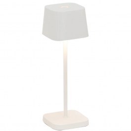 Rechargeable Table Lamp Ofelia Micro LD1880B3 6,7x6,7x20cm 2,2W LED 2200/2700/3000K 183/195/216Lm White Mat Zafferano WHITE