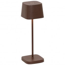 Rechargeable Table Lamp Ofelia Micro LD1880R3 6,7x6,7x20cm 2,2W LED 2200/2700/3000K 183/195/216Lm Rust Zafferano RUST