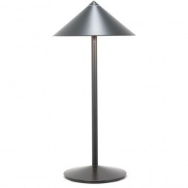 Rechargeable Table Lamp Pina L LD2660T3 Φ26x55cm LED 6W 2200/2700/3000K 554/655/663Lm Titanium Mat Zafferano TITANIUM