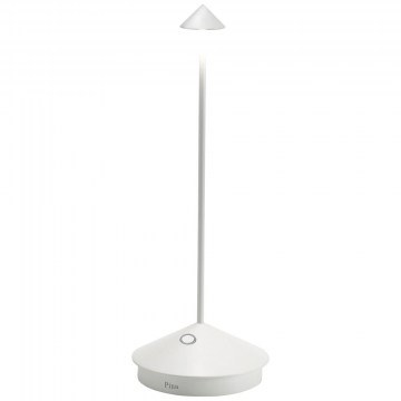 Rechargeable Table Lamp Pina Pro LD2650B3 Φ10,5x29cm 2,2W LED 2200/2700/3000K 178/204/206Lm White Mat Zafferano