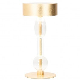 Rechargeable Table Lamp Royal Family Wi-Fi LD1160BFO Φ13,2x28cm 3,2W 2200-4000K 300-359Lm Golden Leaf-Clear Zafferano GOLD