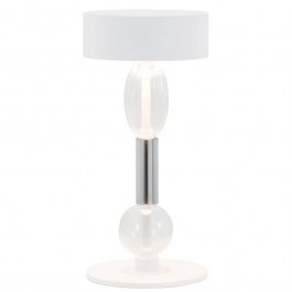 Rechargeable Table Lamp Royal Family Wi-Fi LD1160B3 Φ13,2x28cm 3,2W 2200-4000K 300-359Lm White-Clear Zafferano WHITE