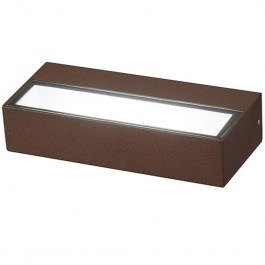 Φωτιστικό Τοίχου - Απλίκα Nives1 NIVES112CK LED 12W 3000/4000/5000K 950lm 22x7,1x3,5cm Corten Bot Lighting CORTEN