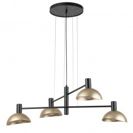 Pendant Light Artis 4 40568 4xE14 Max 40W 90x55x Max 70cm Black-Gold Sigma Lighting BLACK-GOLD