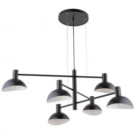 Pendant Light Artis 6 40531 6xE14 Max 40W 90x90x Max 70cm Black Sigma Lighting BLACK