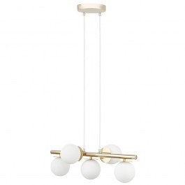 Pendant Light Avola 5 40795 5xG9 12W 54x24x Max 120cm Gold-White Sigma Lighting GOLD-WHITE