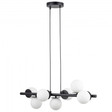 Pendant Light Avola 7 40788 7xG9 12W 74x24x Max 120cm Black-White Sigma Lighting