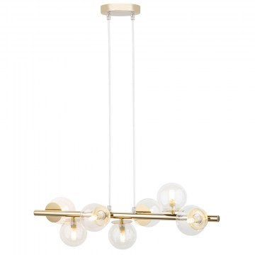 Pendant Light Avola 7 40800 7xG9 12W 74x24x Max 120cm Gold-Clear Sigma Lighting